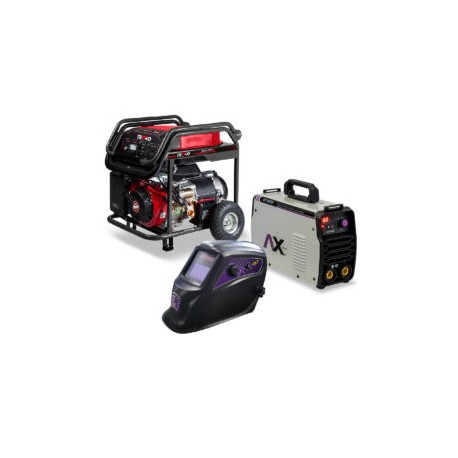 (Combo Septiembre) – Generador de 6000W + soldadora 160 A electrodo y tig + careta de regalo