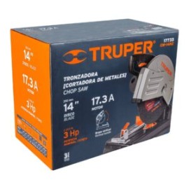 Cortadora de metales Truper 14″ 2200 W industrial, mango recto