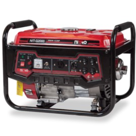 Generador nitro NIT-G2000 2200W Portátil de Emergencia- Eficiente en Combustible, Motor de Gasolina 4 Tiempos, Ideal para Exter