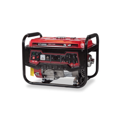 Generador nitro NIT-G2000 2200W Portátil de Emergencia- Eficiente en Combustible, Motor de Gasolina 4 Tiempos, Ideal para Exter