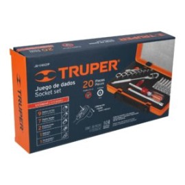 Juegos dados Truper 20 piezas std y mm