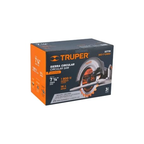 Sierra circular Truper  7-1/4″ 1800 W, industrial