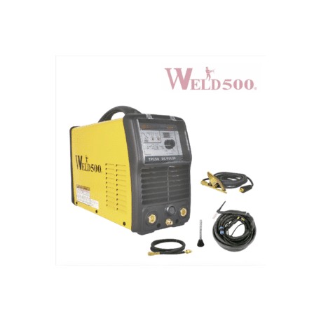 Soldadora TP250 TIG DC Normal y Pulsado y electrodo WLD*MS-TP250-K